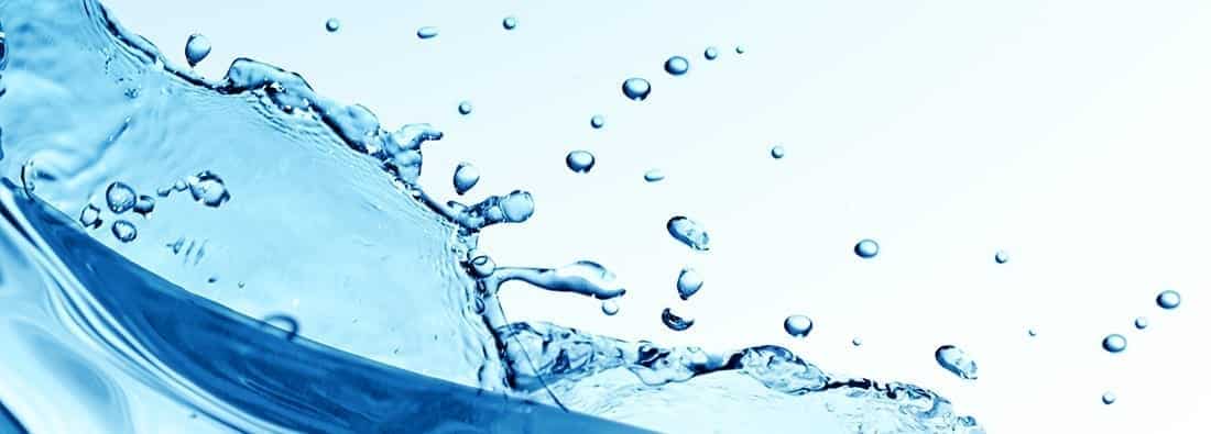 water splash in blue color