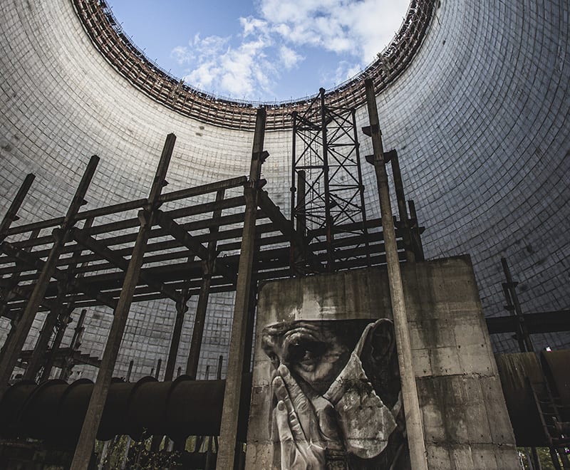 tour de la centrale nucléaire de Tchernobyl