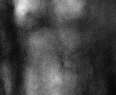 Corinne Kramer, Sans titre, dessin au pastel à l’huile
sur carton, 98 x 64 cm, 2020 (photo Nina Cuhat)