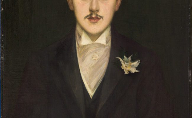 Source : Jacques-Emile Blanche, Portrait de Marcel Proust, en 1892, huile sur toile, H. 73,5 ; L. 60,5 cm., ©Musée d’Orsay, Dist. RMN-Grand Palais/Patrice Schmidt (https://www.musee-orsay.fr/fr/oeuvres/portrait-de-marcel-proust-25604) 