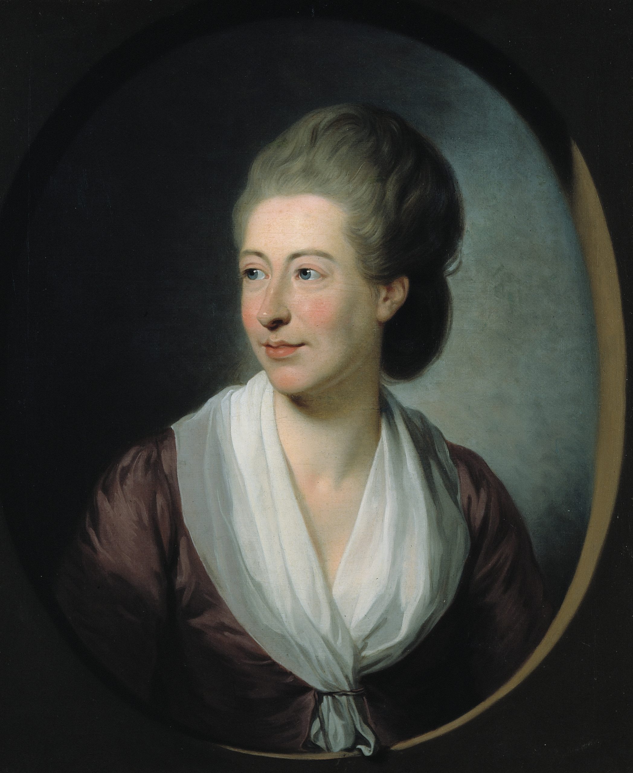 Jens Juel, Isabelle de Charrière, 1777, huile sur toile, 66 x 56 cm, coll.
Bibliothèque de Neuchâtel